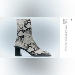 Zara genuine leather boots